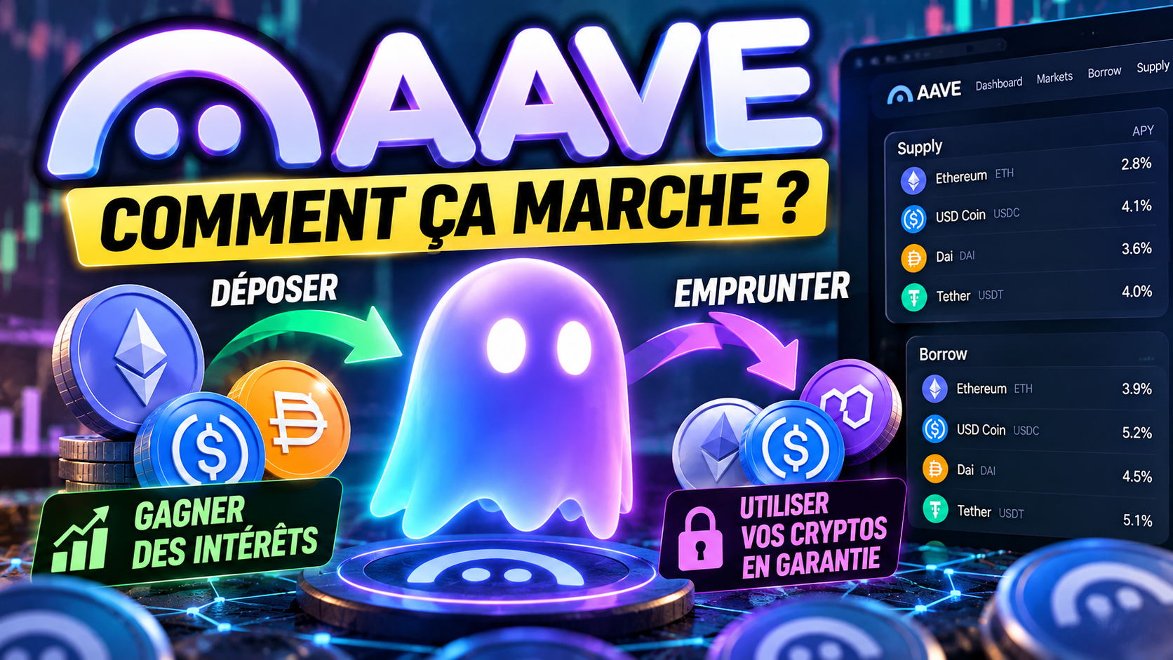 Aave : comment mon bitcoin me permet de gagner du bitcoin sans toucher à mon capital