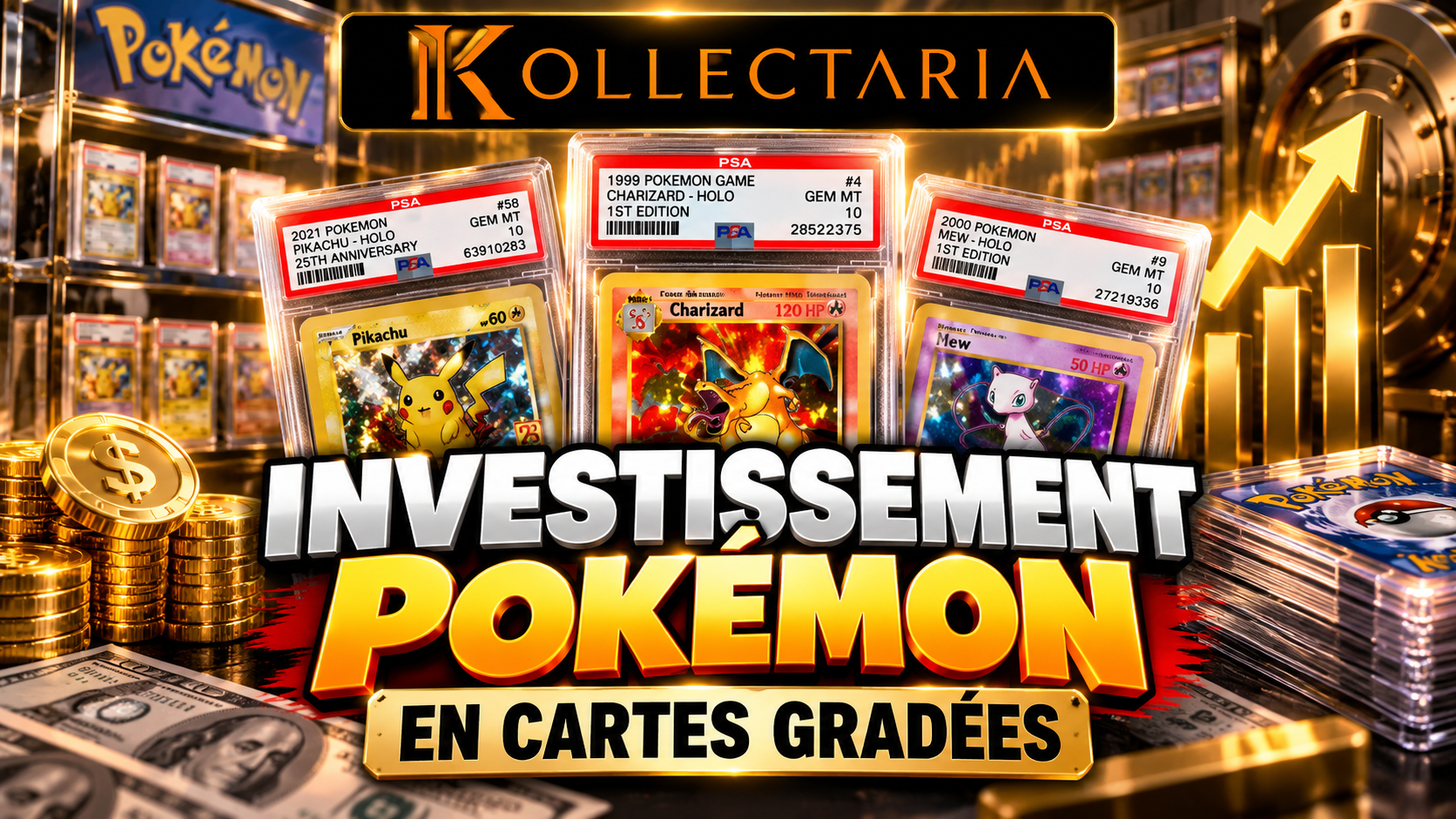 Kollectaria : ma stratégie pour investir dans les cartes gradées (x2 sur ma collection)