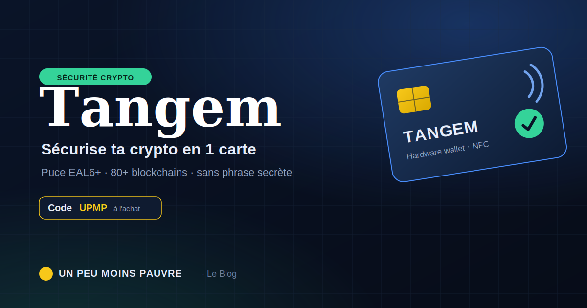 Tangem : le wallet crypto que j'utilise pour dormir tranquille